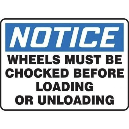 Accuform OSHA NOTICE SAFETY SIGN WHEELS MUST MVHR843VA MVHR843VA